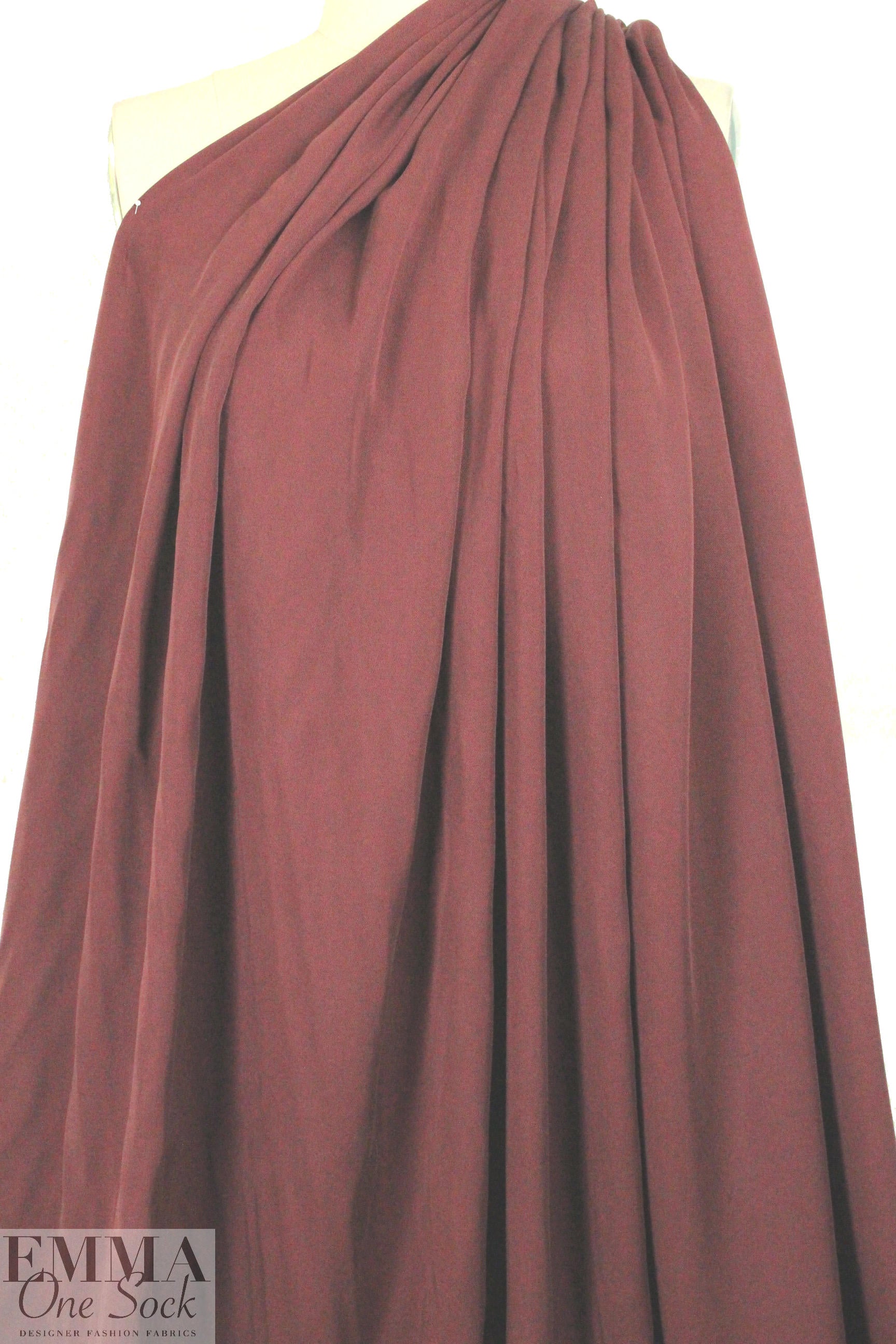 lyocell tencel twill - ruby wine .75 yds