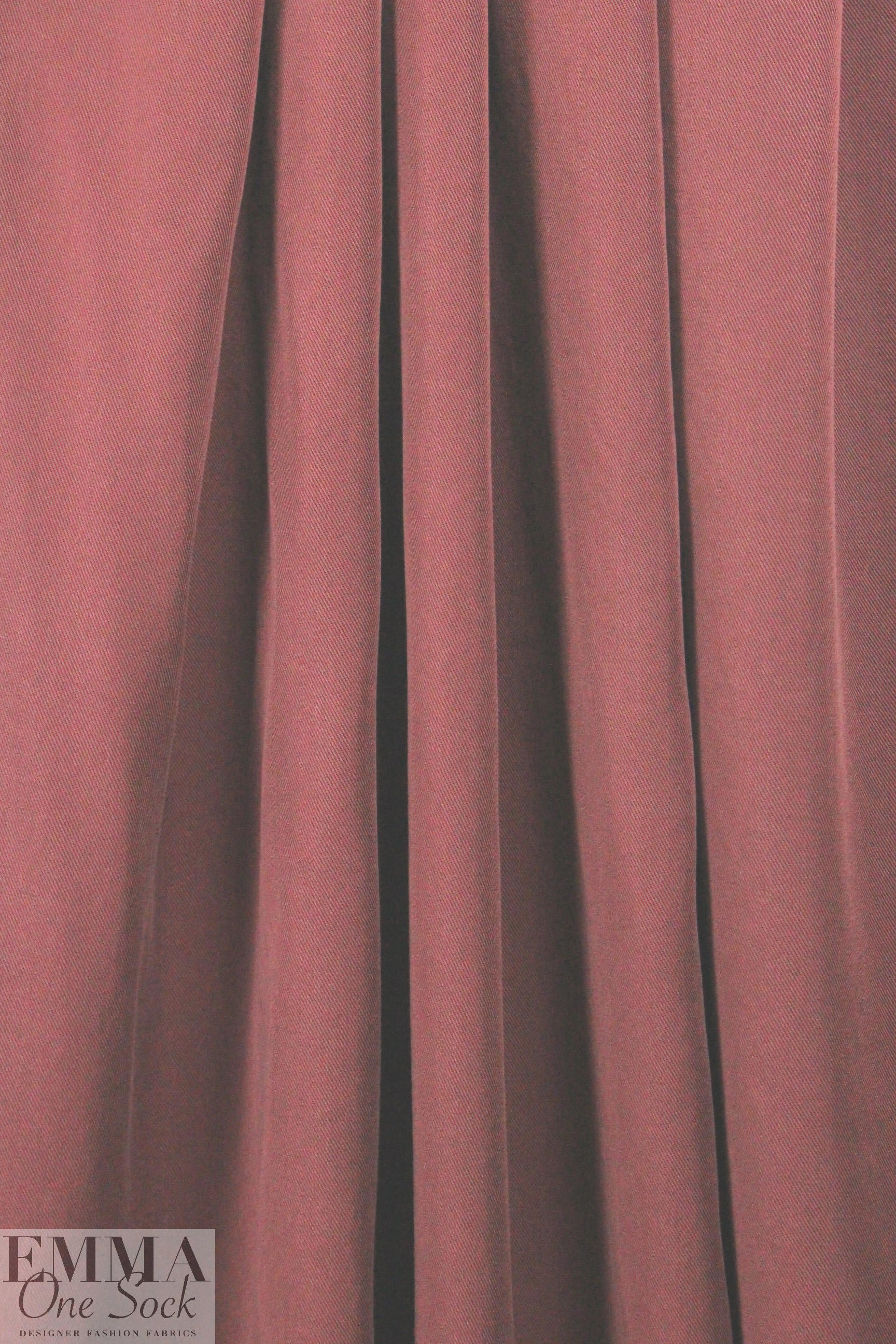 lyocell tencel twill - ruby wine 1.625 yd