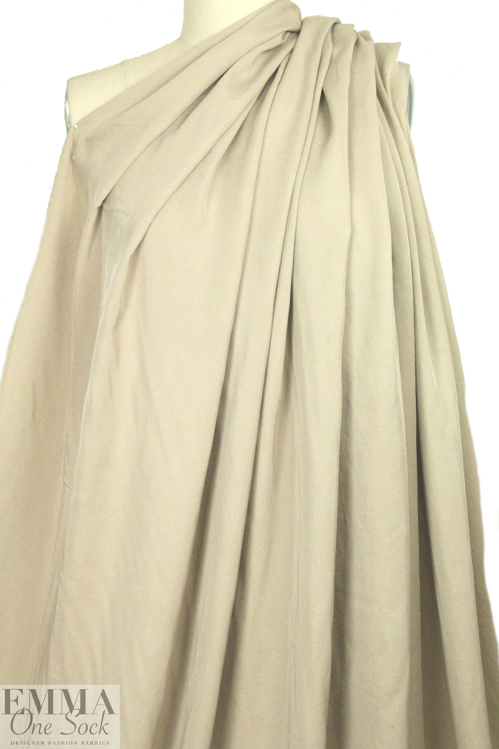 lyocell tencel twill - light khaki 2.19 yds