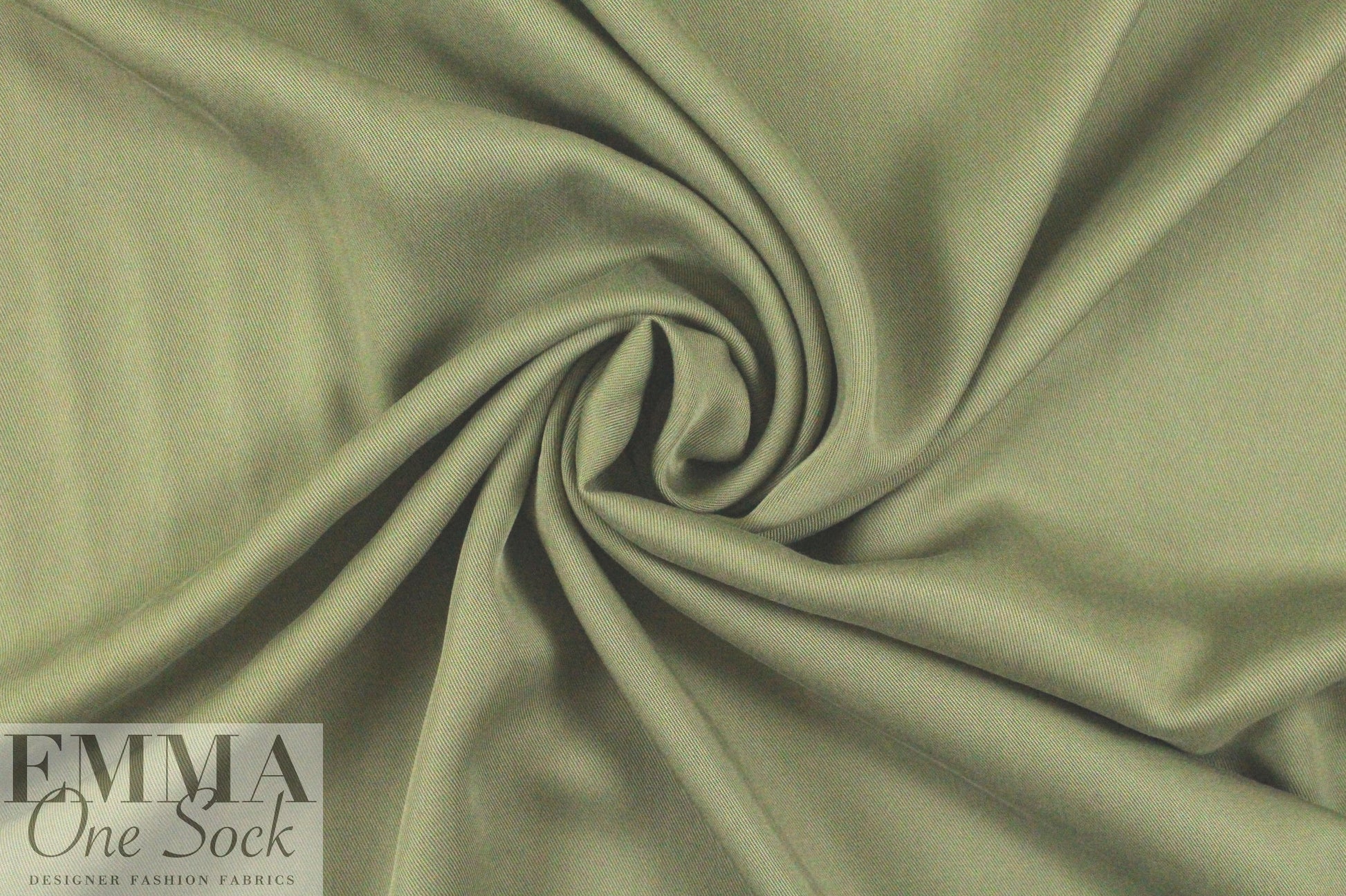 lyocell tencel twill - khaki-sage .66 yds