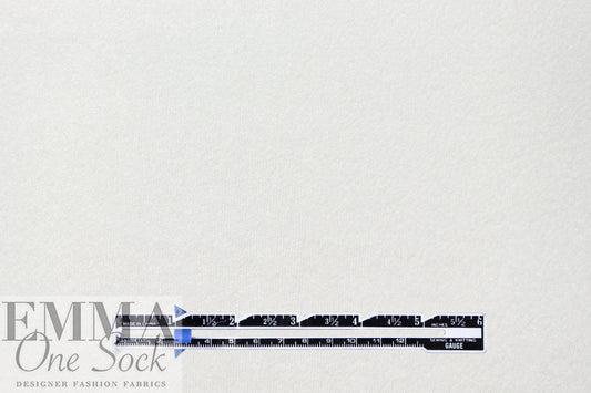 bamboo double knitted terry - soft white 2 yd