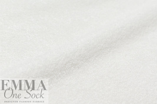 bamboo double knitted terry - soft white