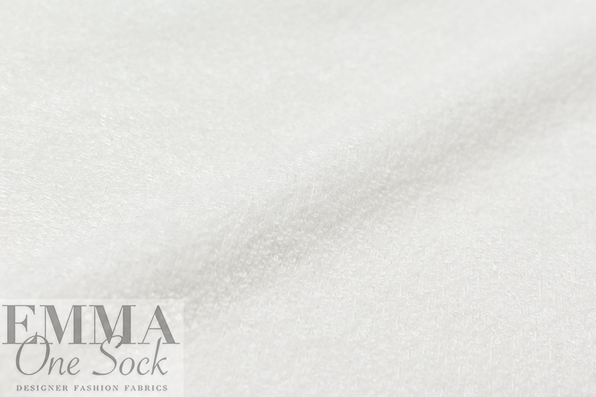 bamboo double knitted terry - soft white 2.5 yd