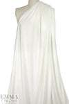 bamboo double knitted terry - soft white 2 yd