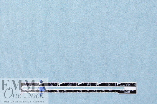 bamboo double knitted terry - soft blue 1.875 yd