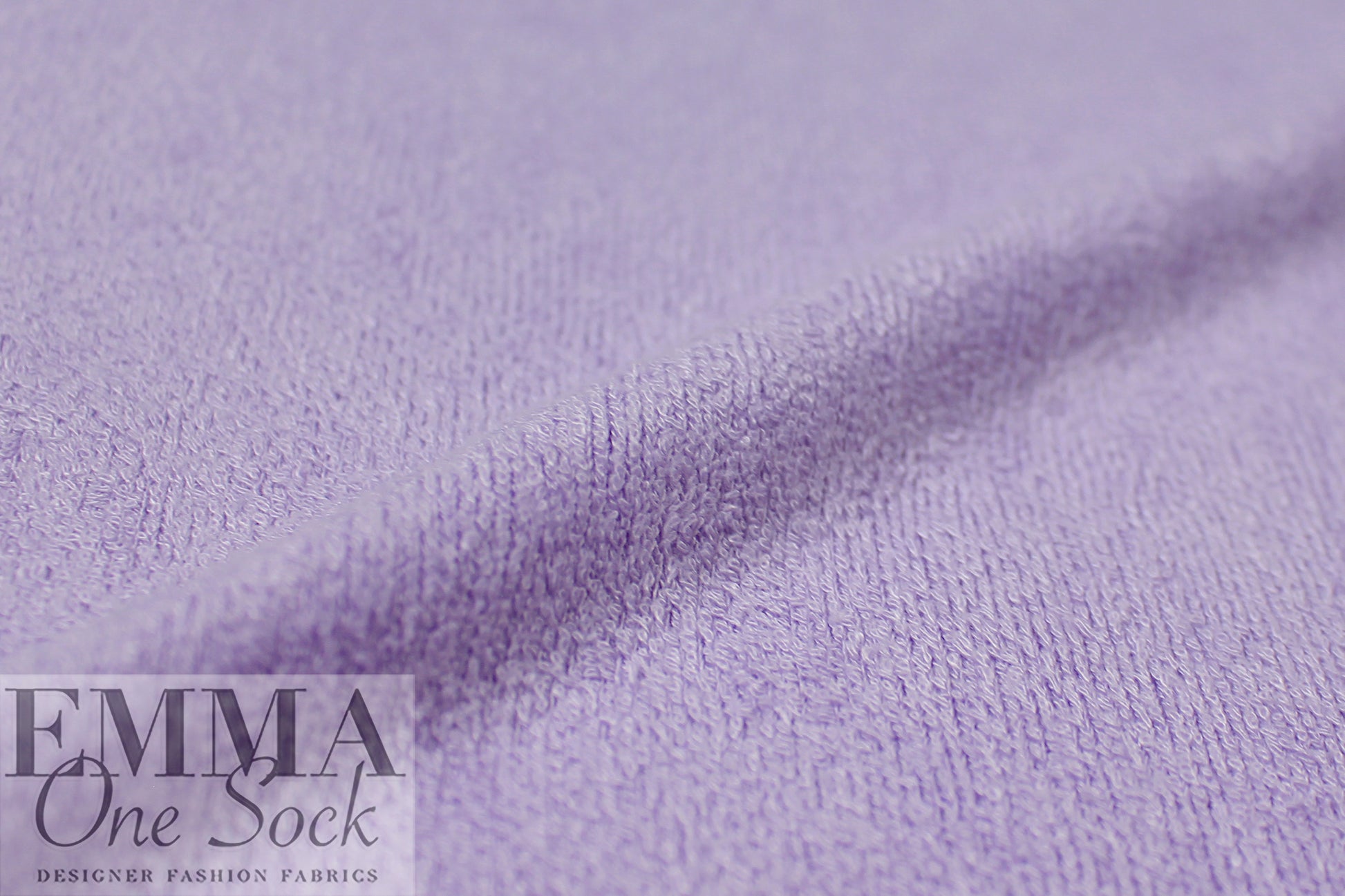 bamboo double knitted terry - lilac 1.25 yds