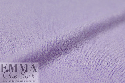 bamboo double knitted terry - lilac 2 yd