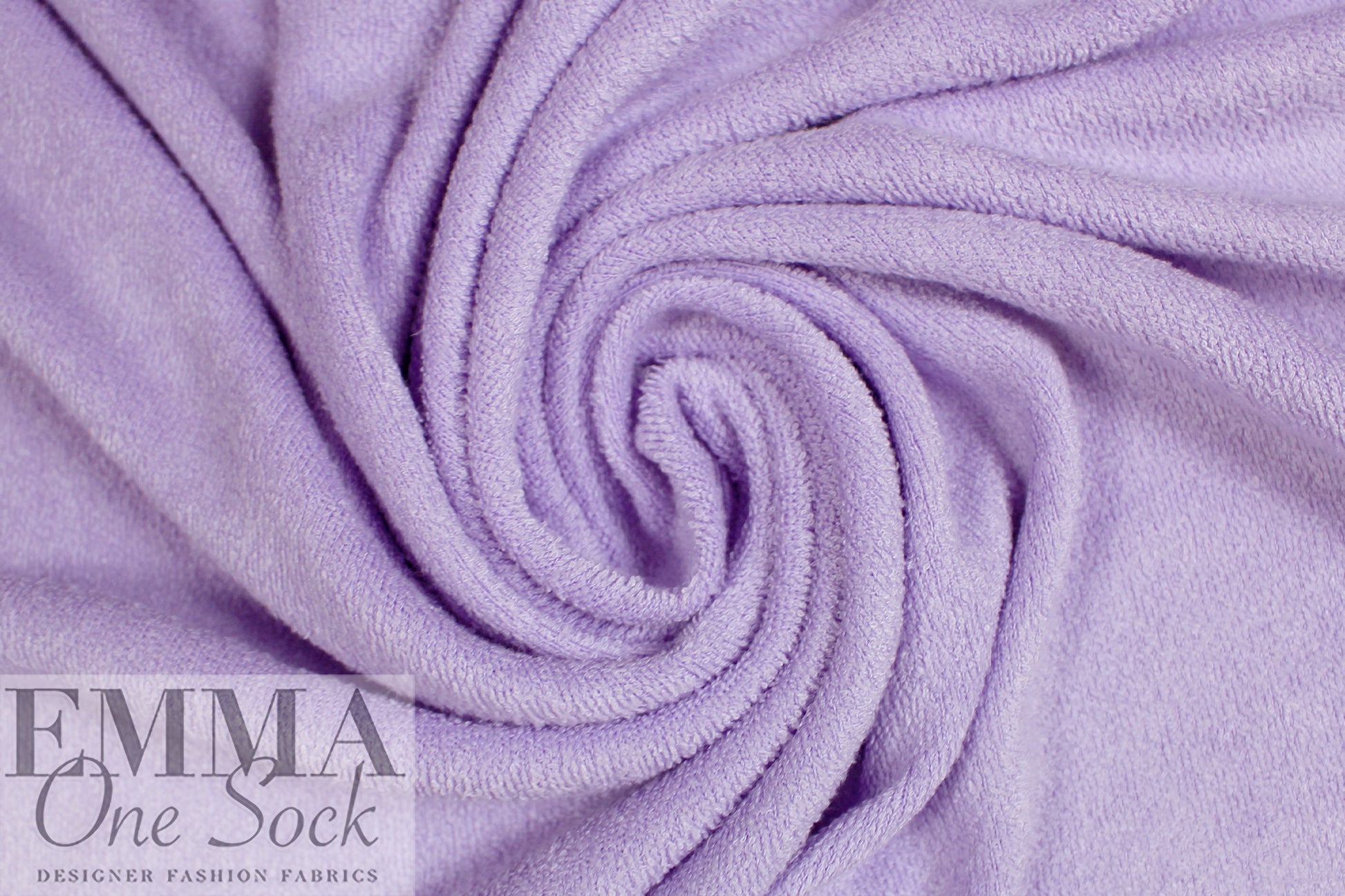bamboo double knitted terry - lilac 3 yd