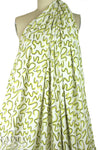 limeade graffiti bamboo/cotton Oeko-Tex French terry knit 1 yard