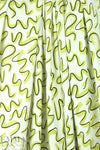 limeade graffiti bamboo/cotton Oeko-Tex French terry knit 1 yard