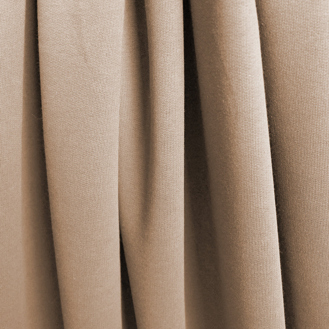 recycled cotton French terry knit, Oeko-Tex cert. - warm sand 1.875 yds
