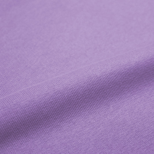 recycled cotton French terry knit, Oeko-Tex cert. - lavender