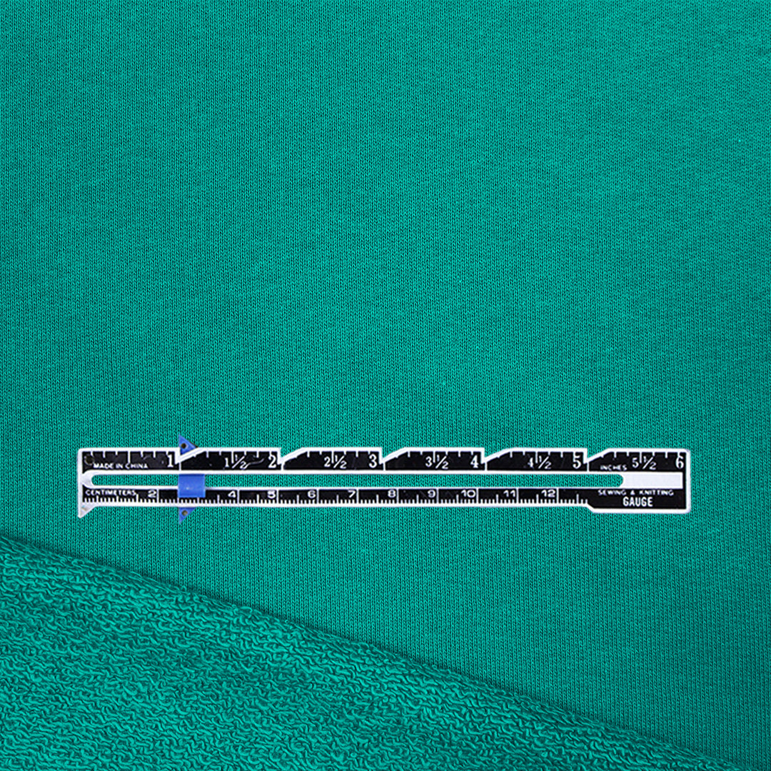 recycled cotton French terry knit, Oeko-Tex cert. - teal 1.5 yds