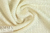 Italian basketweave texture wool coating - vanilla