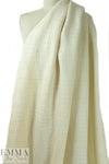 Italian basketweave texture wool coating - vanilla