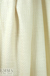 Italian basketweave texture wool coating - vanilla .5 yard