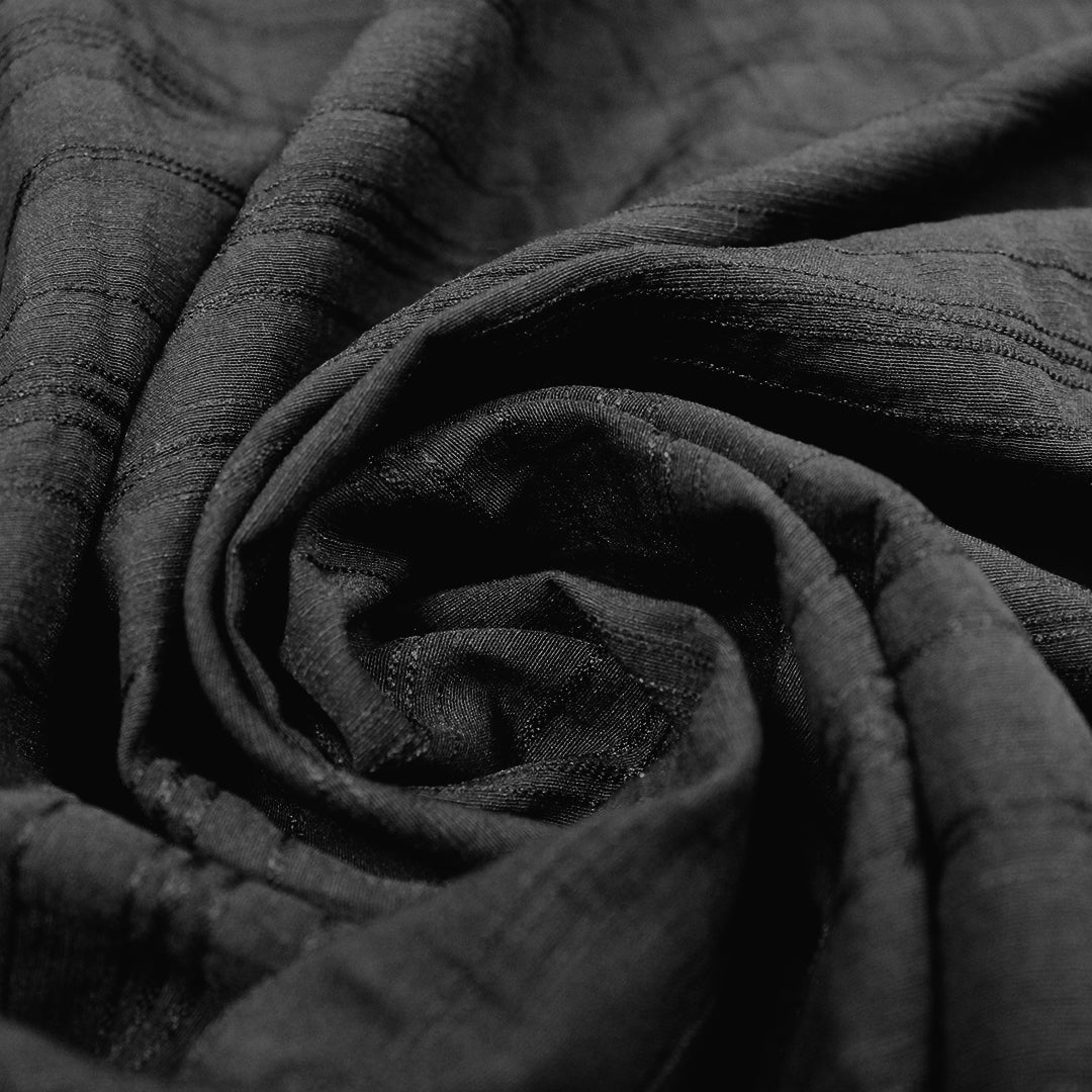 Italian fine textured cotton woven - black 2 yd