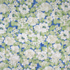 Italian textured floral cotton woven - ocean blue 1.5 yd