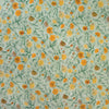 Italian 'cosmos flowers' on textured cotton woven 1 yard