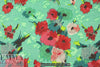 NY designer printed textured cotton flowery woven