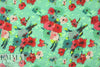 NY designer printed textured cotton flowery woven