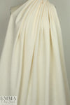 Italian linear graphic matelasse' knit - creamy ivory