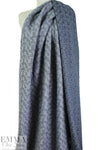 NY designer pewter basketweave texture jacquard knit