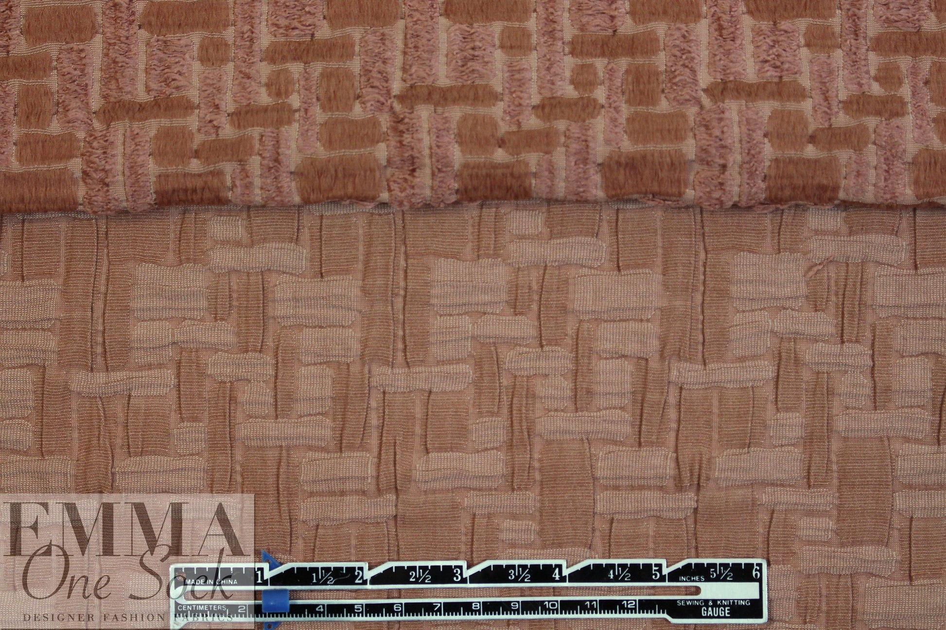 NY designer soft clay basketweave texture jacquard knit 2.125 yds