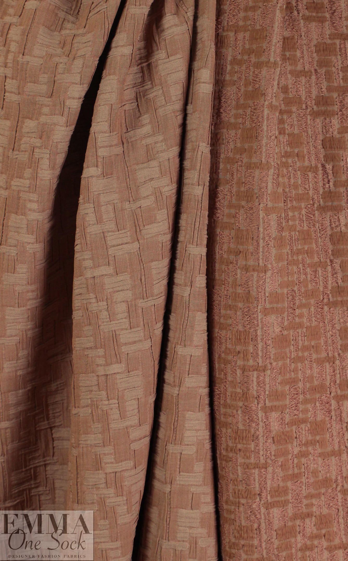 NY designer soft clay basketweave texture jacquard knit 2.125 yds