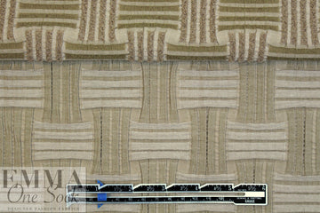 NY designer taupe basketweave texture jacquard knit 1.5 yd