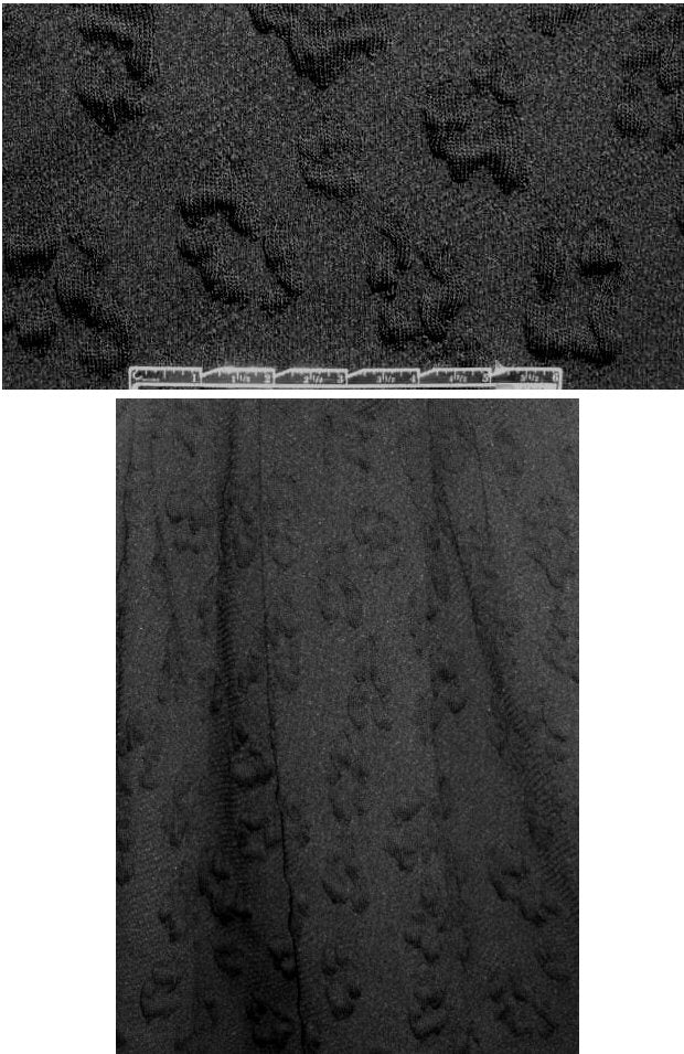 French y-d cheetah 2-ply sweater knit - black 1.5 yd