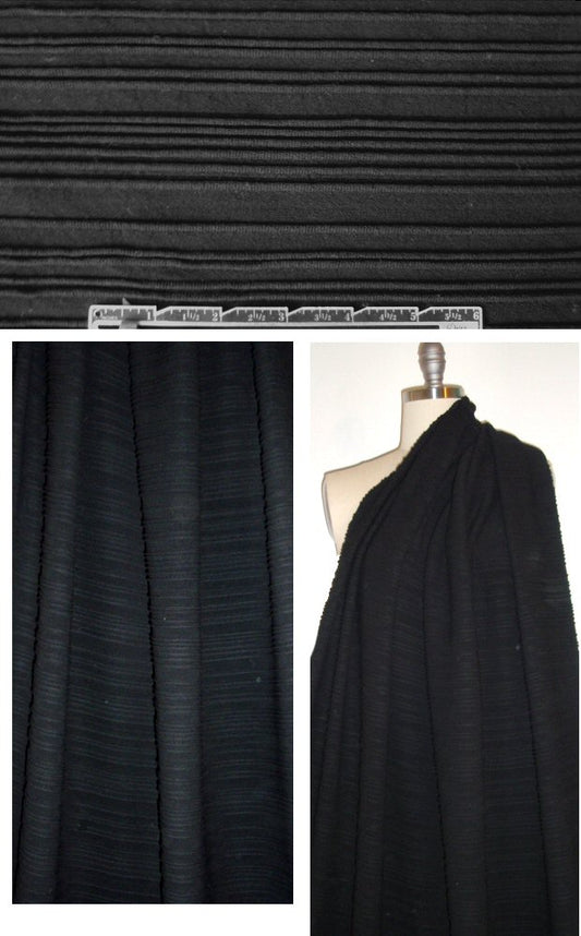 Pr@da Sport ottoman rib 4-way stretch - black