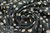 French textured dot 2-ply knit - ecru/black .75 yds