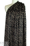 French textured dot 2-ply knit - ecru/black .75 yds