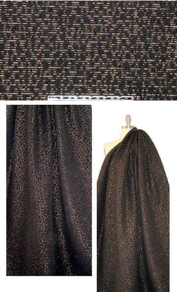 French metallic dashes textured stretch suiting 2 yds