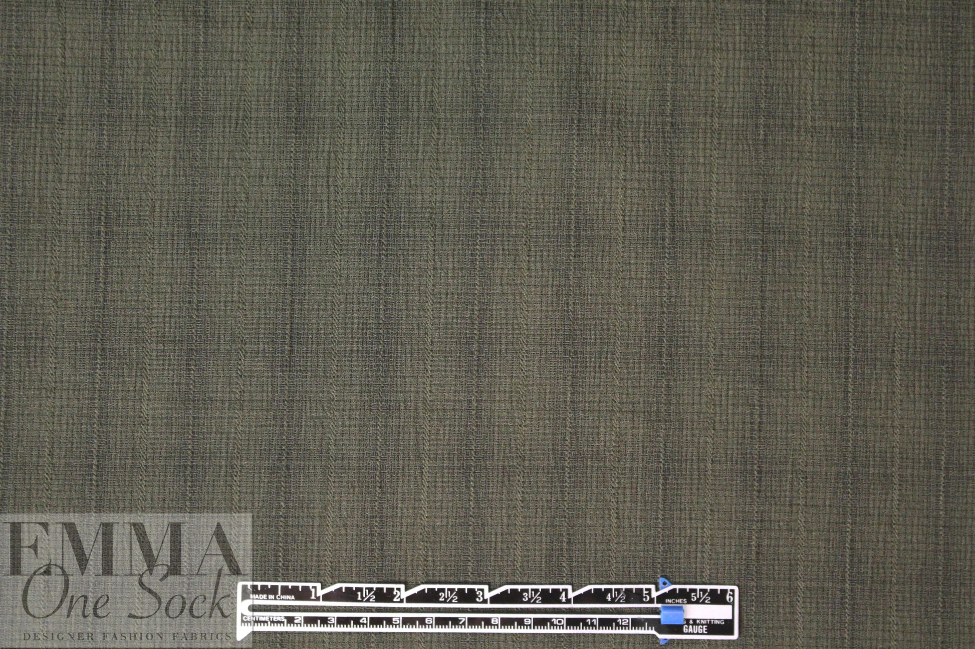 CA designer caper/navy novelty weave stretch jacquard 3 yd