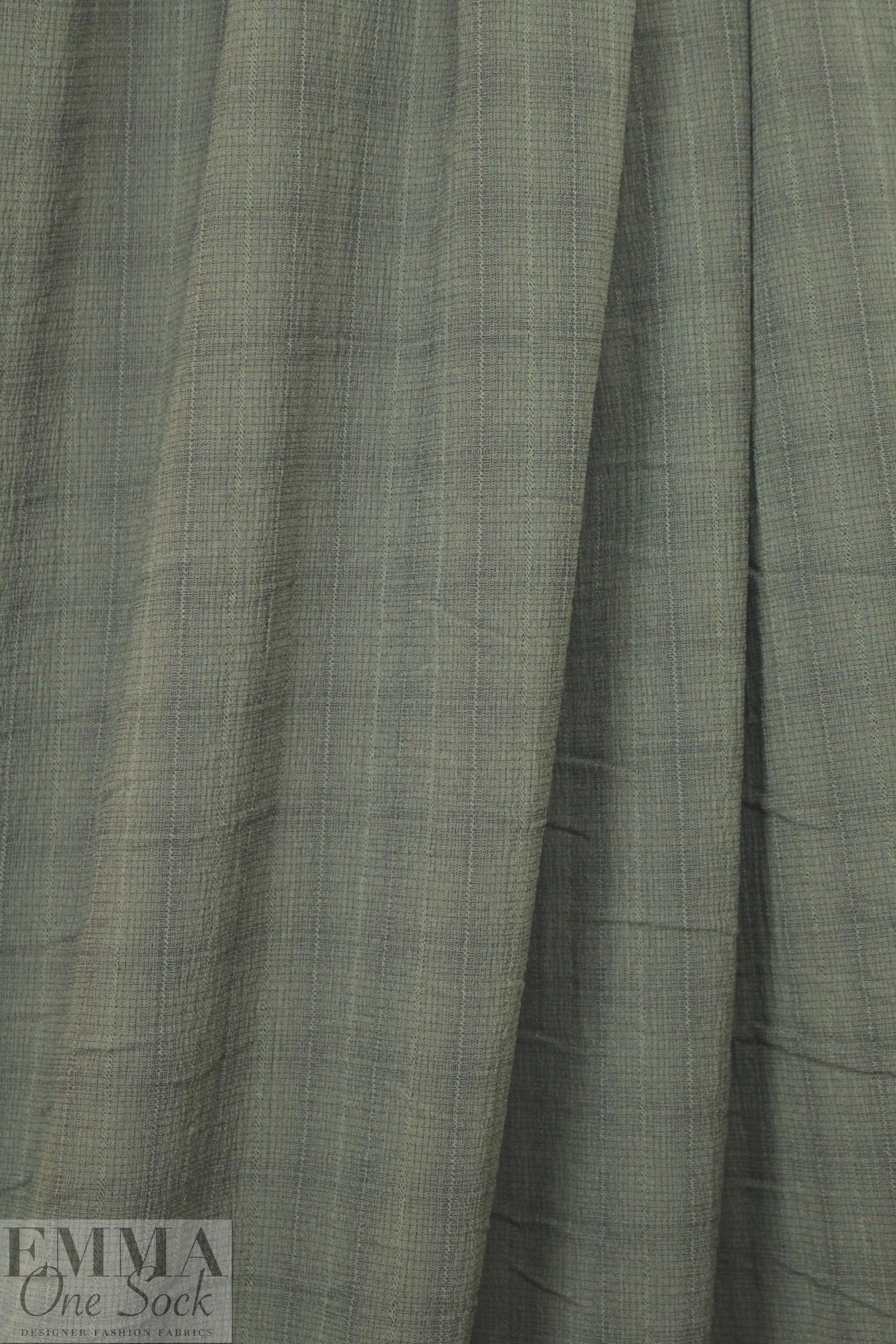 CA designer caper/navy novelty weave stretch jacquard 3 yd