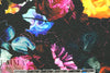 Italian textured stretch woven - floral nocturne