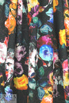 Italian textured stretch woven - floral nocturne