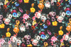 Italian textured stretch woven - floral nocturne