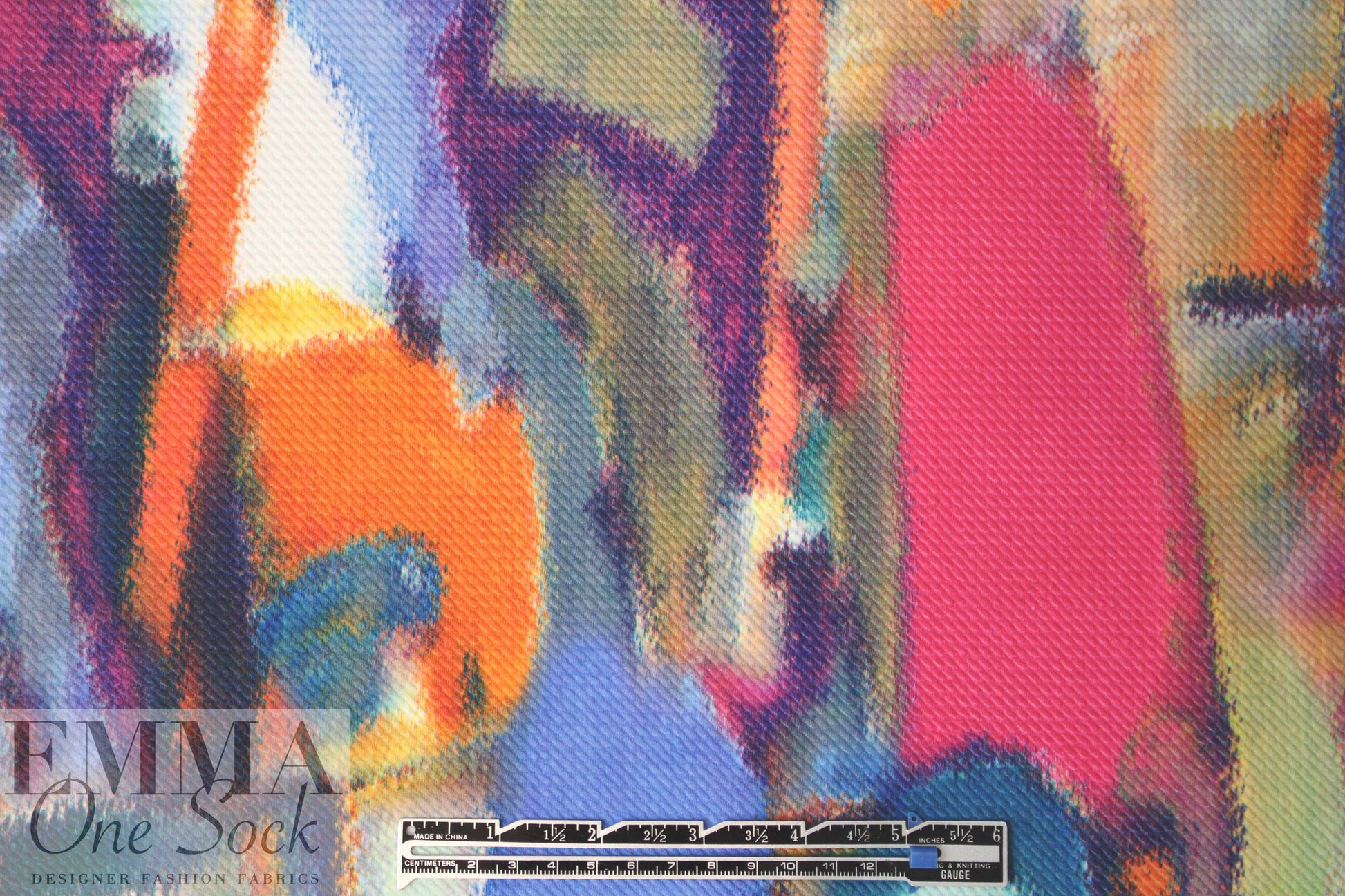 abstract art scuba pique' knit