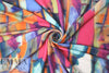 abstract art scuba pique' knit 1.5 yd