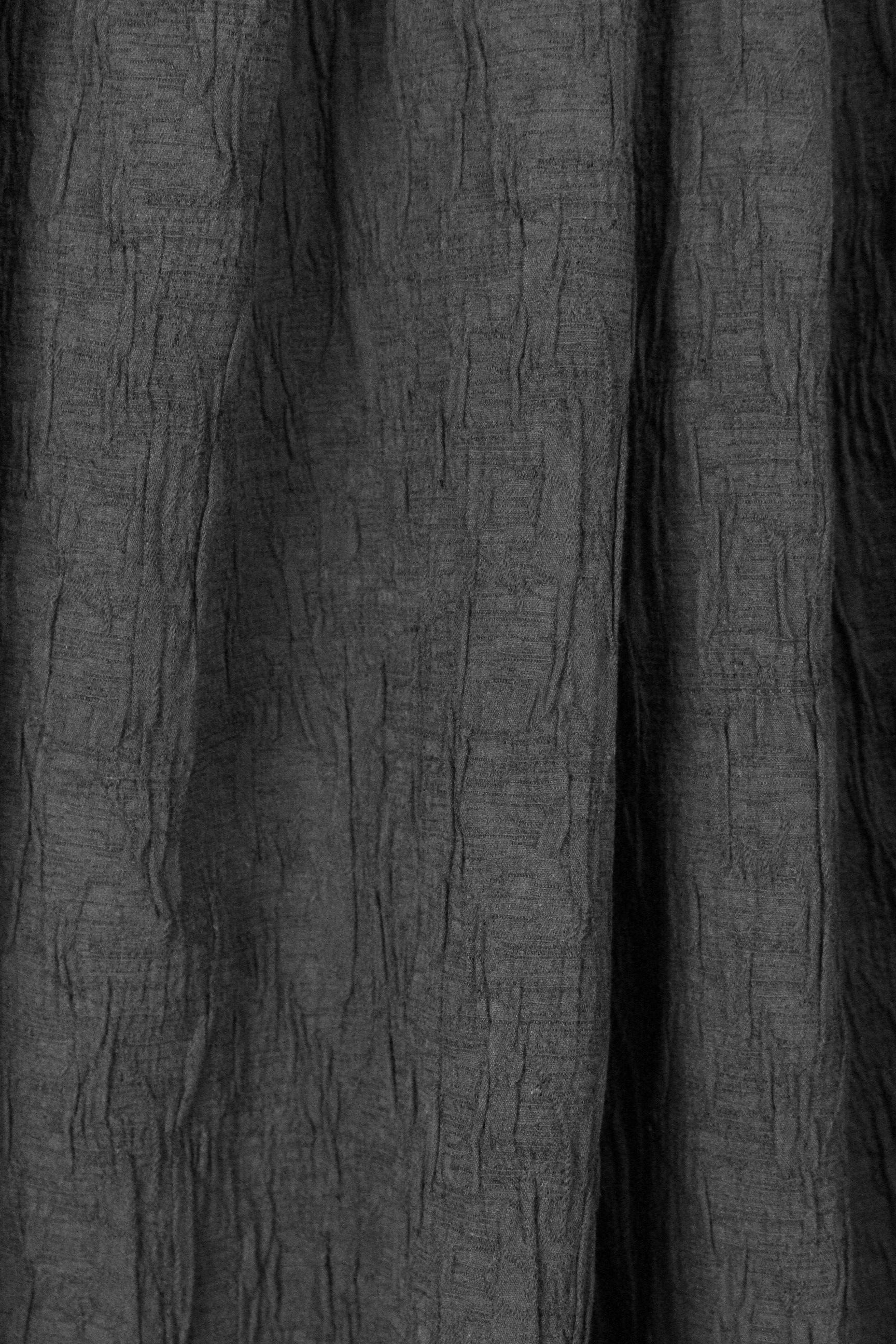 CA designer textured stretch plisse' - black