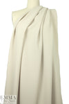 NY designer textured drapey stretch woven - angora