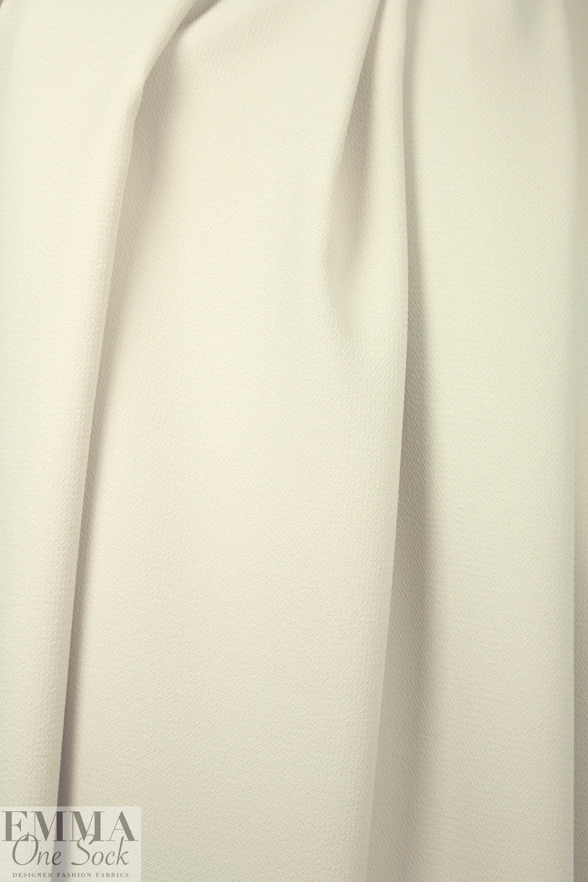 NY designer textured drapey stretch woven - angora