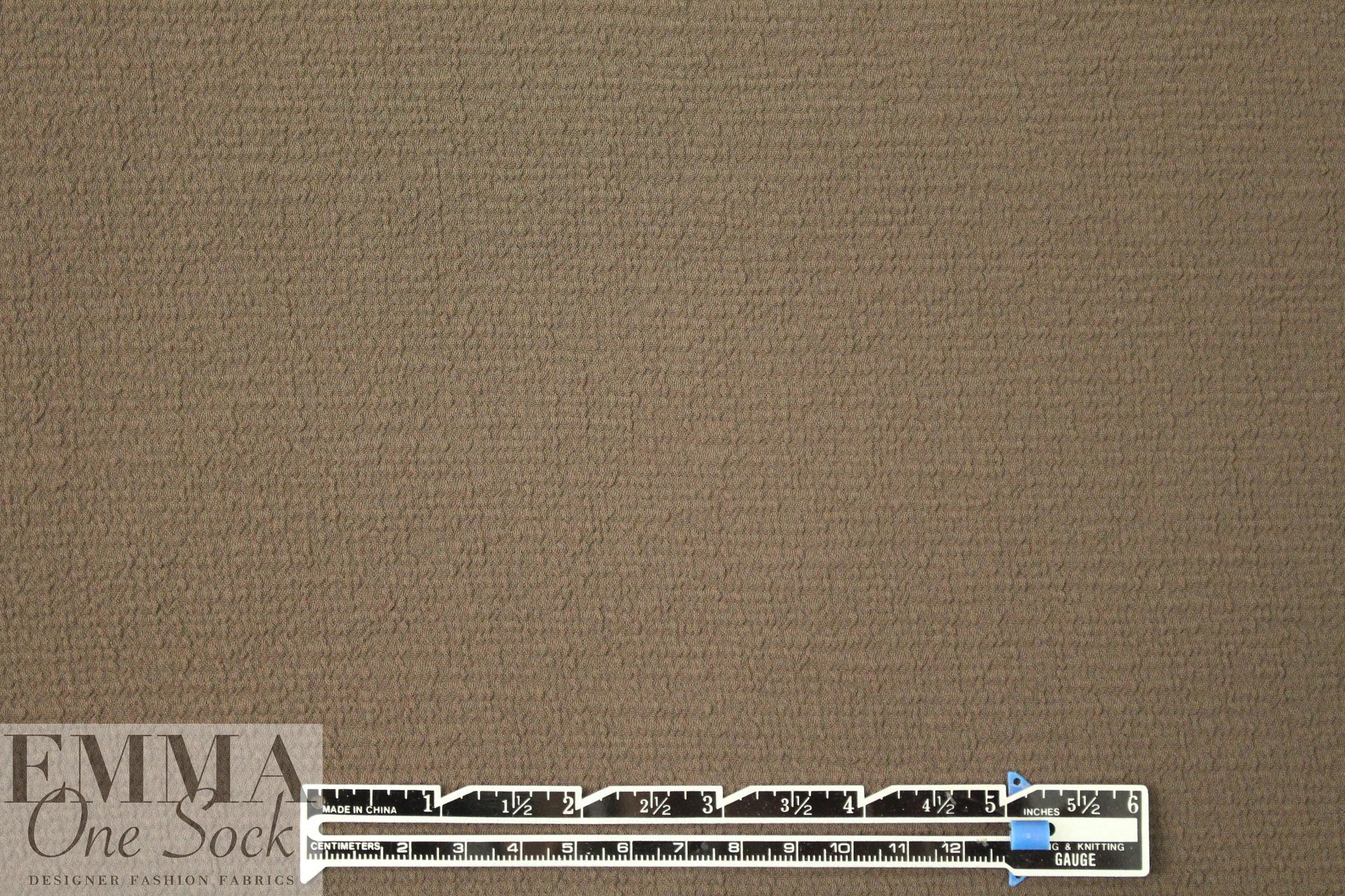 NY designer textured drapey stretch woven - mocha 1.375 yds