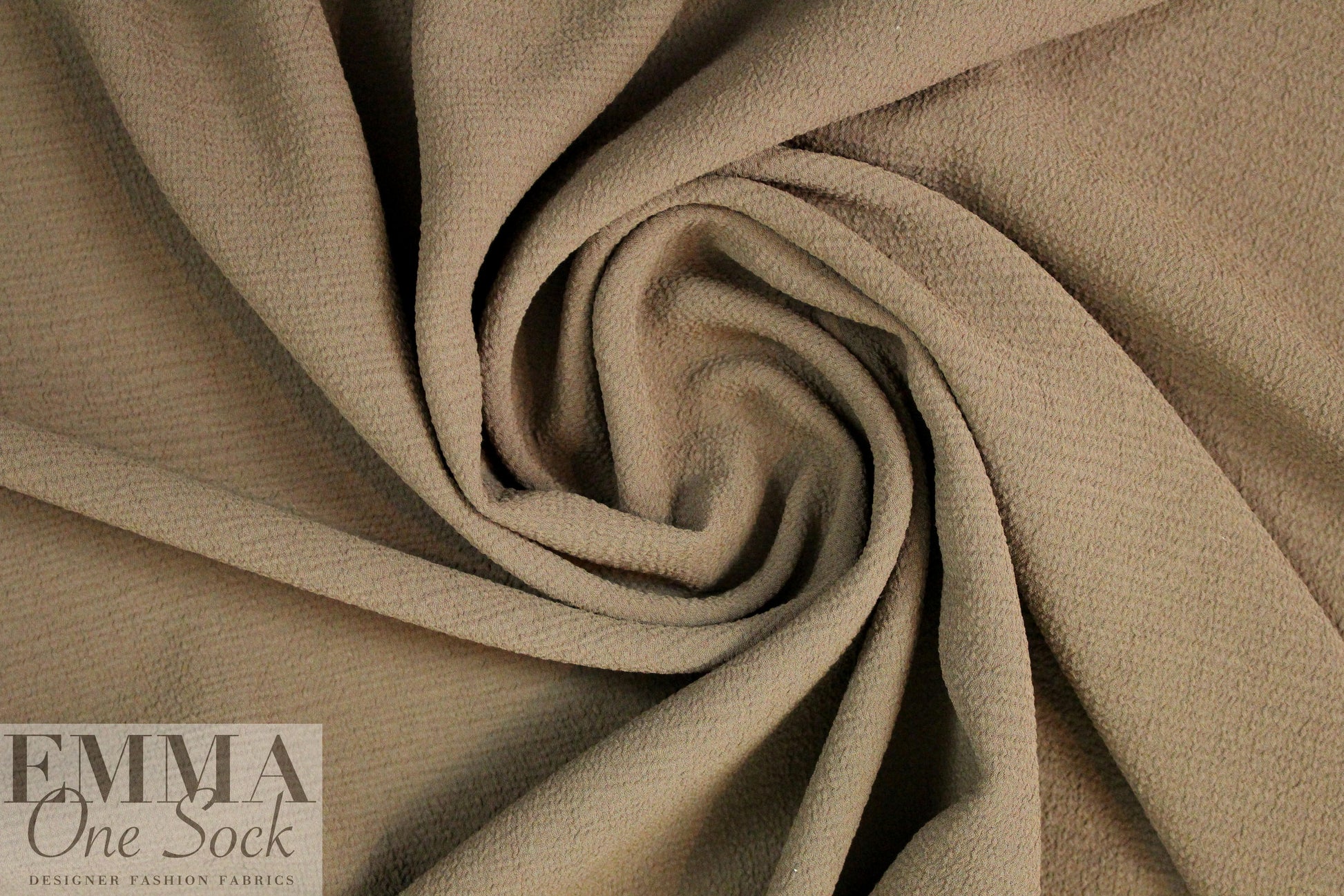 NY designer textured drapey stretch woven - mocha 3 yds