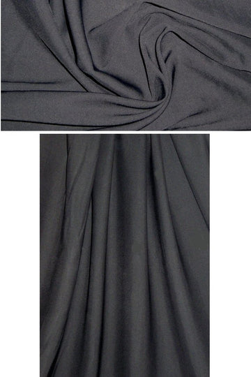 The0ry twill weave visc/silk - black FLAWED 2 yds
