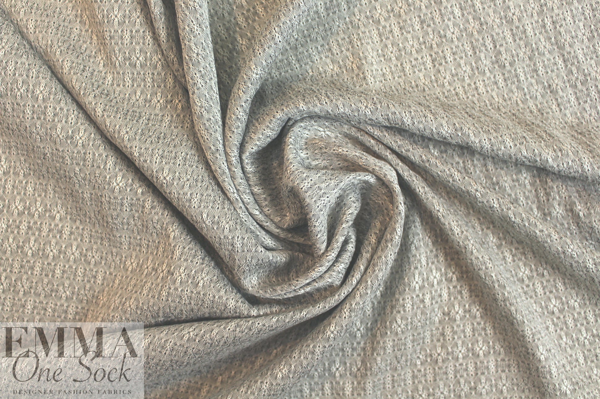 NY designer viscose drapey jacquard woven - gray 1.75 yd