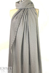 NY designer viscose drapey jacquard woven - gray